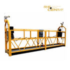 Yellow Suspended Platform Gondola ZLP630 Steel Cradle Exterior Wall Construction